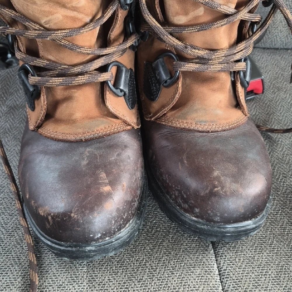 Timberland Two-Tone Brown and Black Boots